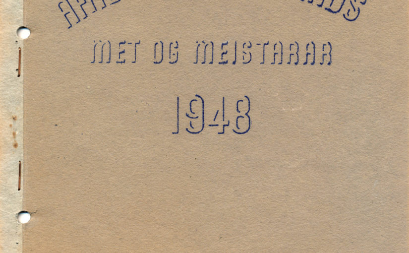 Afrekaskrá Íslands – Met og meistarar 1948