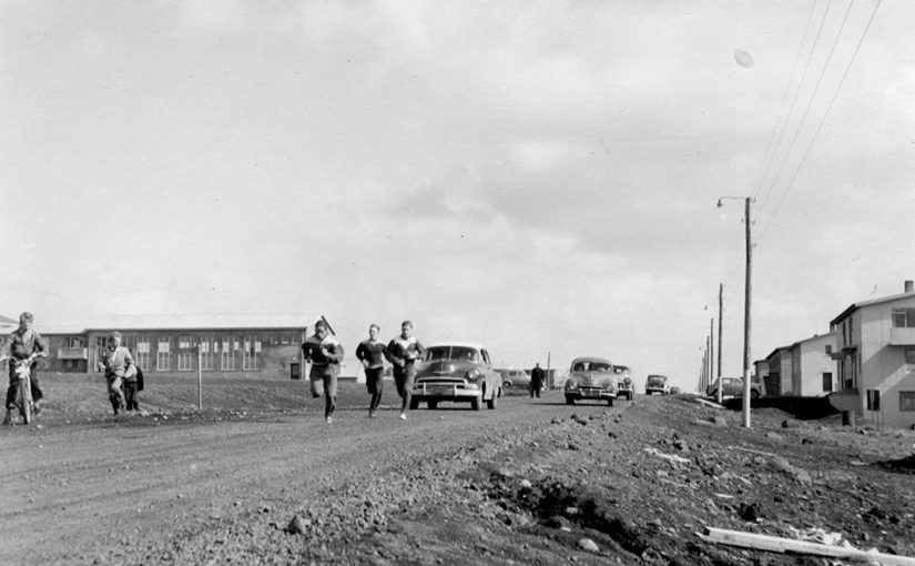 Víðavangshlaup í Kópavogi, líklega árið 1958