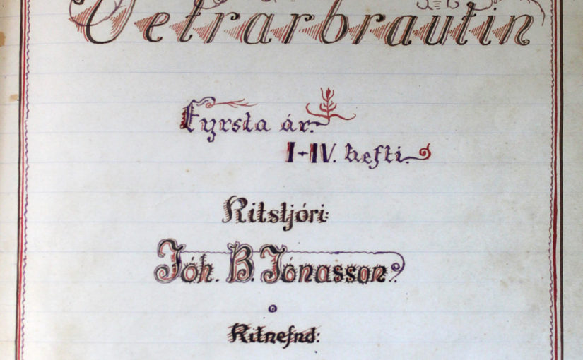 Forsíða Vetrarbrautarinnar 1918-1919